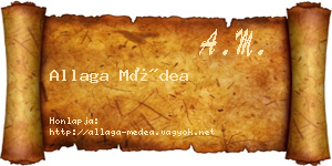 Allaga Médea névjegykártya